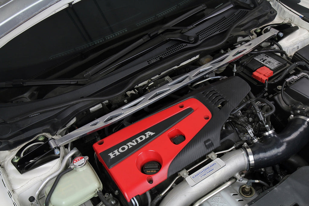 HPS Performance Front Strut Bar Honda 2017-2023 Civic Type R 2.0L Turbo, 42-111
