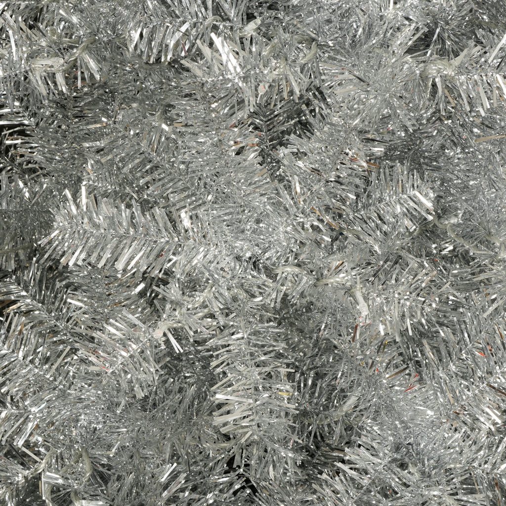 7.4FT Sliver Pre-Lit Artificial Christmas Tree