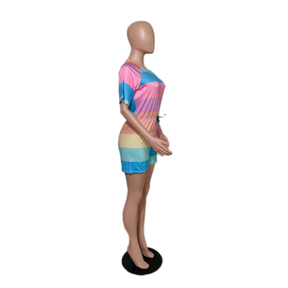 Womens Casual Form-fitting Athletic Jumpsuit