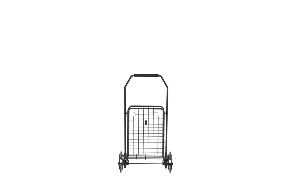 Foldable Utility Shopping Cart with 360° Rolling Wheels