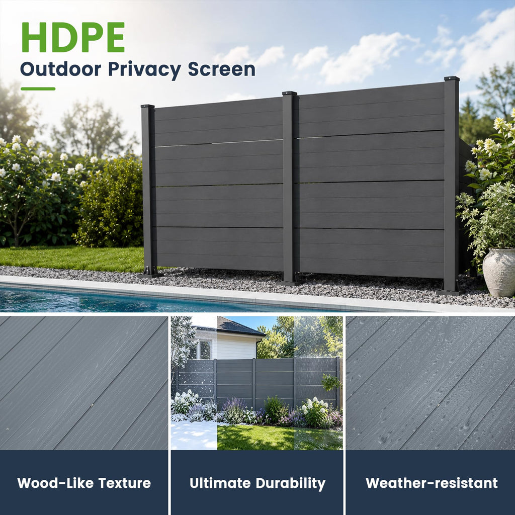 50" W x 49" H Outdoor Privacy Screen
