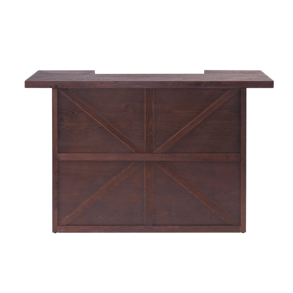 41.35"H Bar Table Or Wine Cabinet - Brown Antique