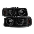 Spyder GMC Sierra 1500/2500 99-06 Projector Headlights CCFL Halo LED Blk Smke PRO-YD-CDE00-CCFL-BSM 5078704