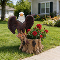 Majestic Eagle with Spread Wings Garden Planter Pot