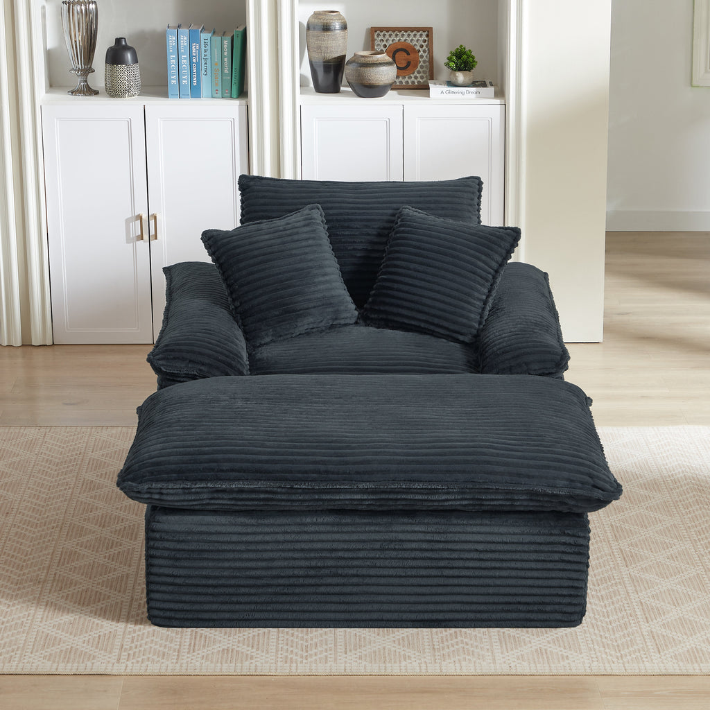 51.97 Inch Modern Comfortable Cushioned Compression Single Seat Sofa