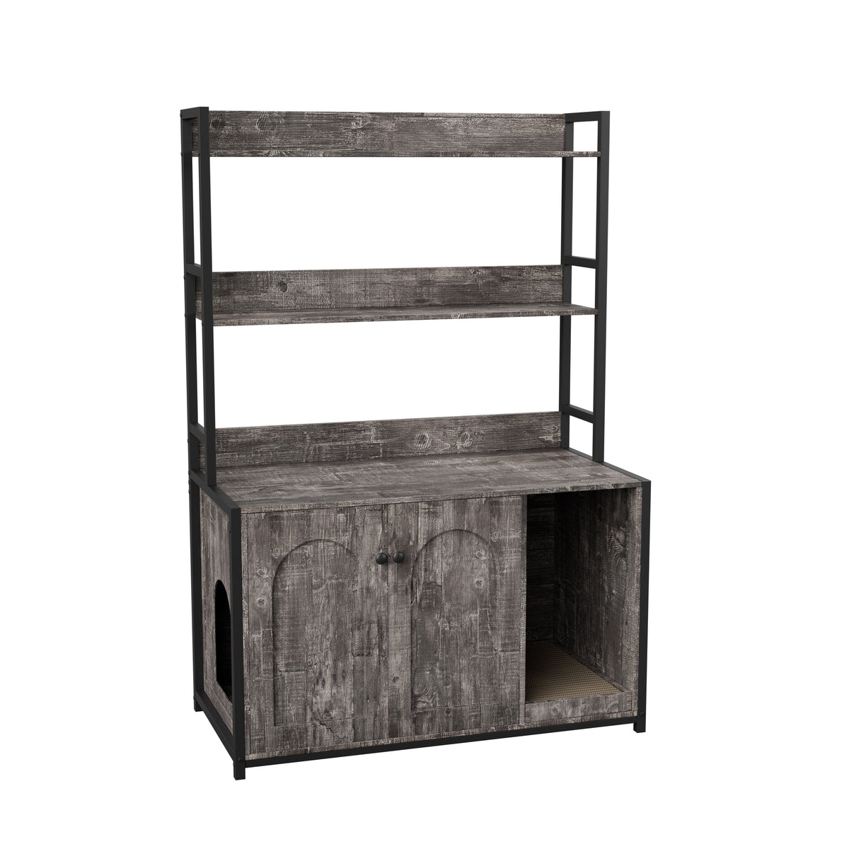 Large Cat Litter Box Enclosure With Shelf Storage