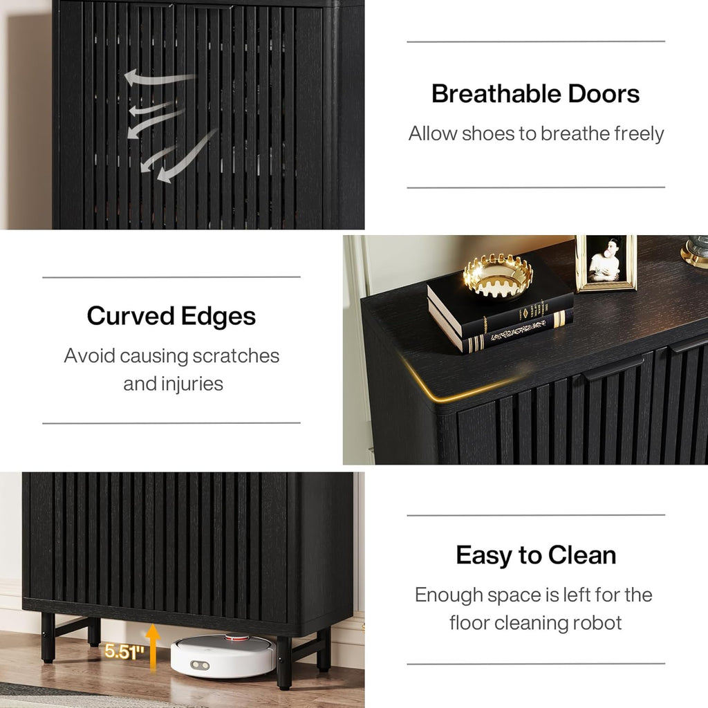 33.46" Modern 6-Tier Shoe Cabinet