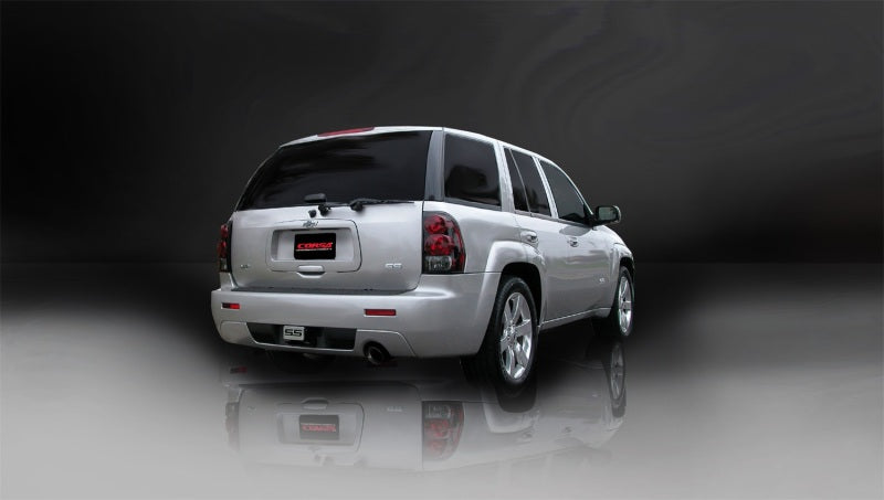 Corsa Performance 06-08 Chevrolet Trailblazer SS 6.0L V8 Black Sport Cat-Back Exhaust