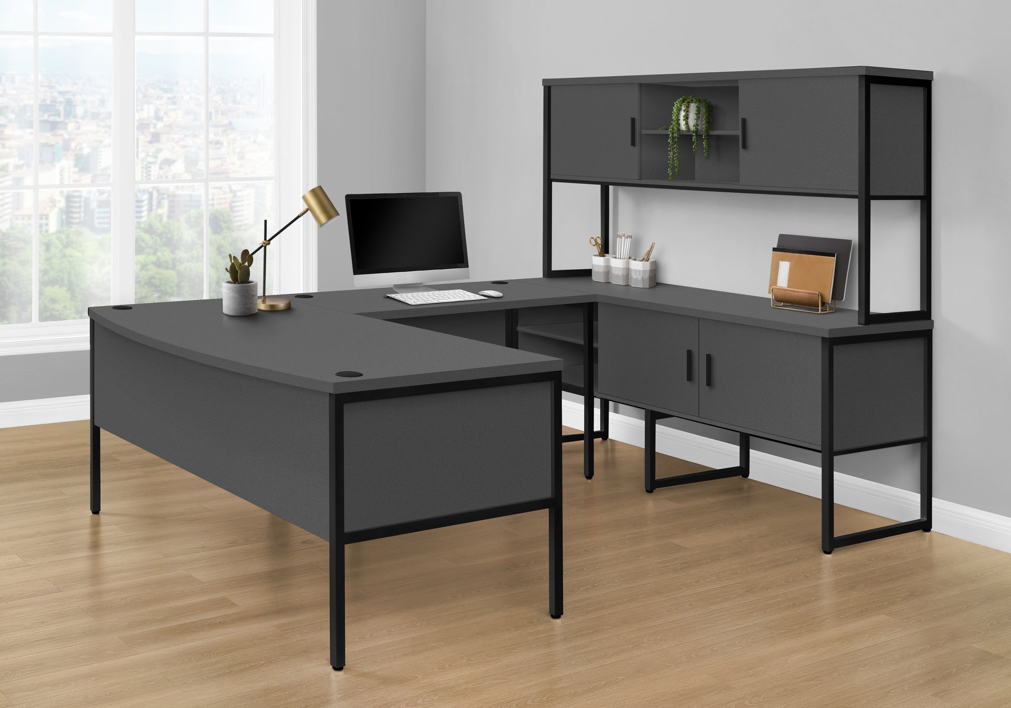 Contemporary 48" Computer Desk