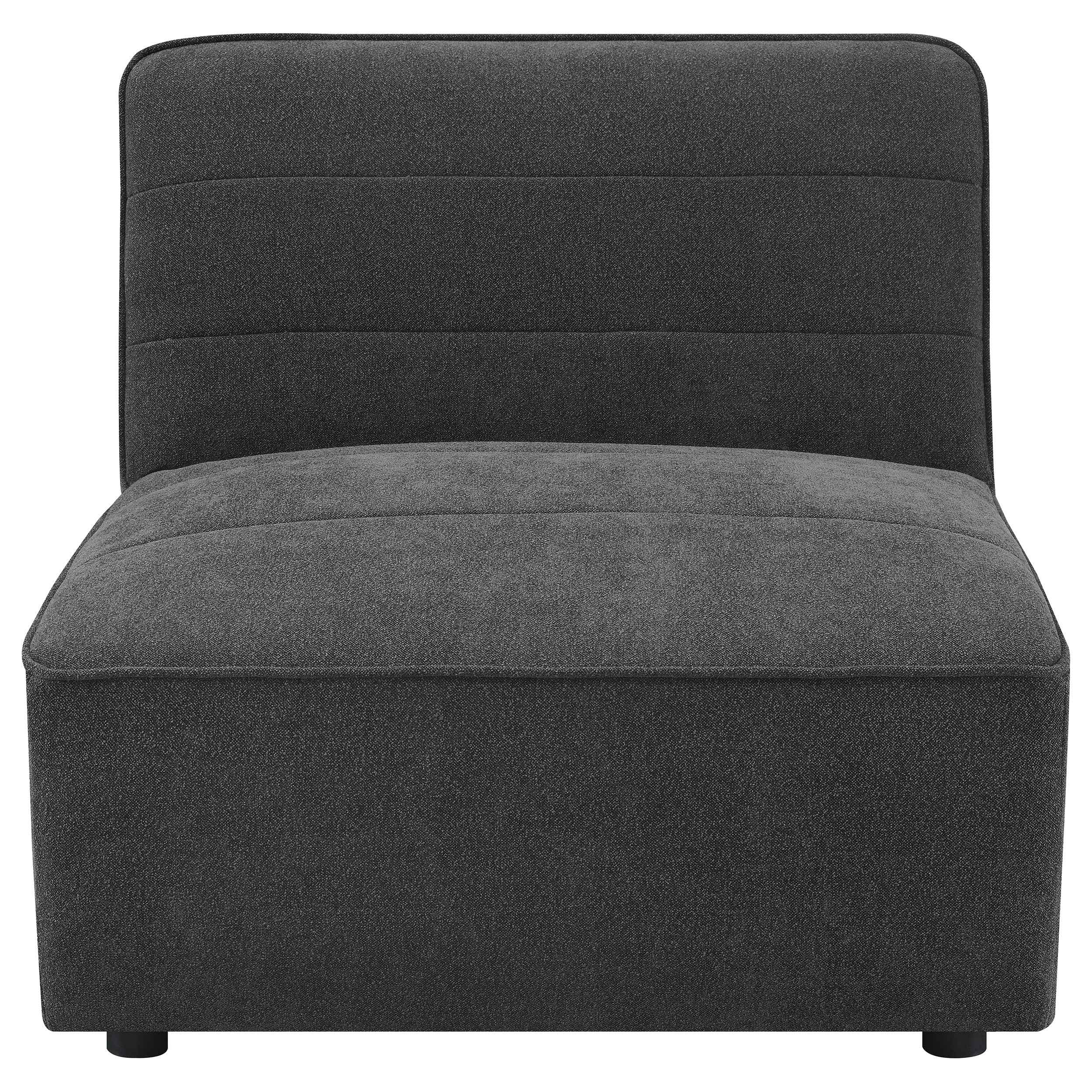 Ortega Dark Armless Chair