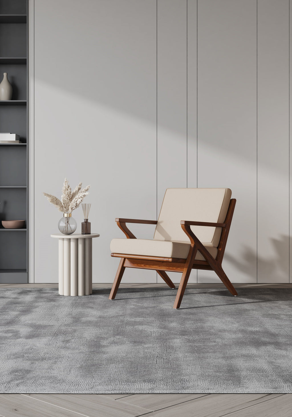 Martelle Twill Weave Accent Armchair