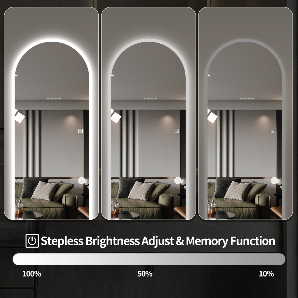 65" x 21" LED Full Length Wall Mirror