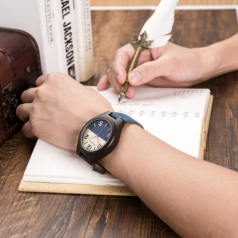 Wooden Watch Fashionable And Distinctive Mens Style