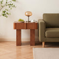 Wood End Table with Drawer, Mid-Century Accent Side Table