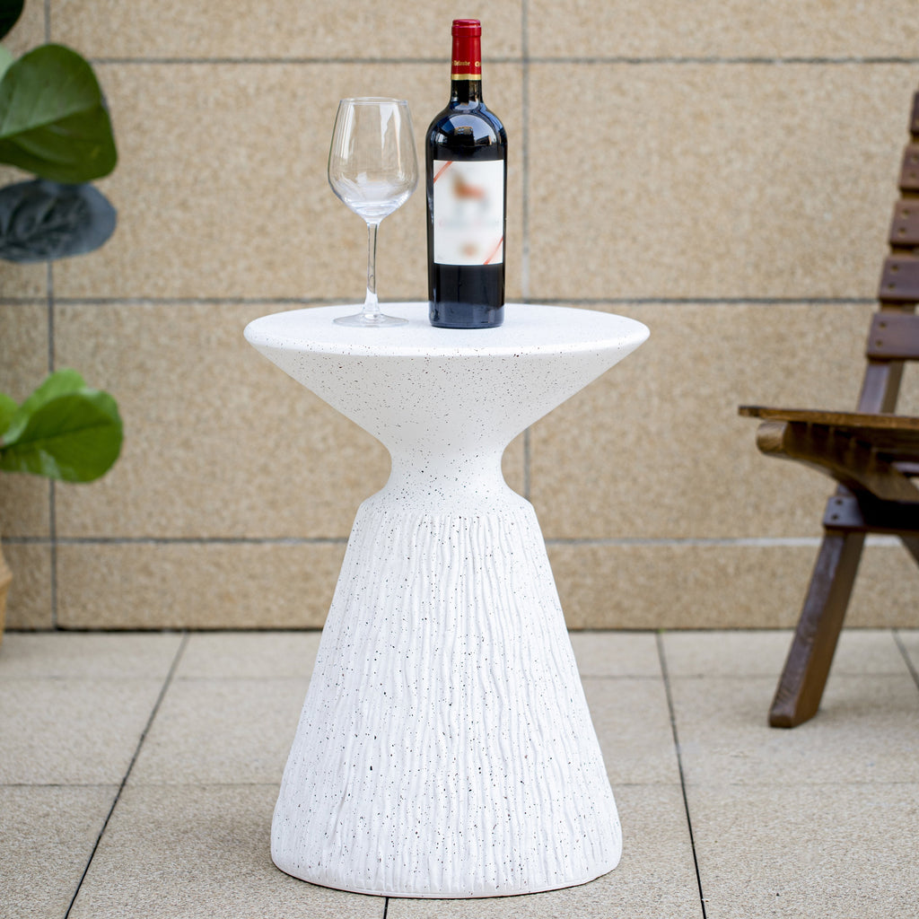 Retro Speckled Textured MGO Side Table