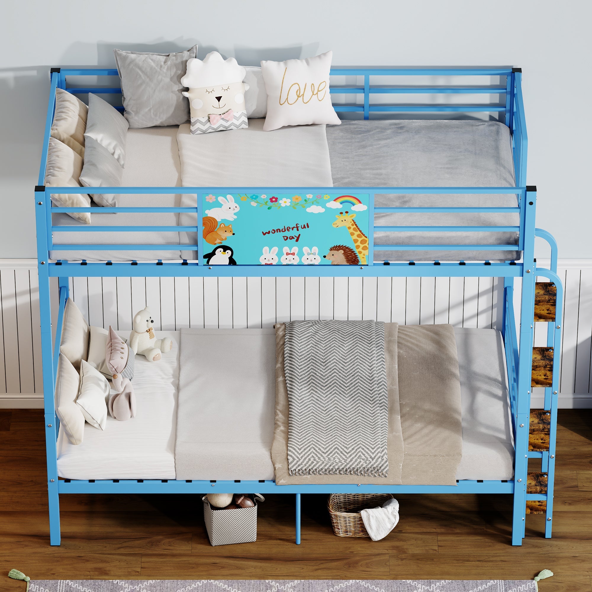 Twin Over Twin Metal Bunk Bed