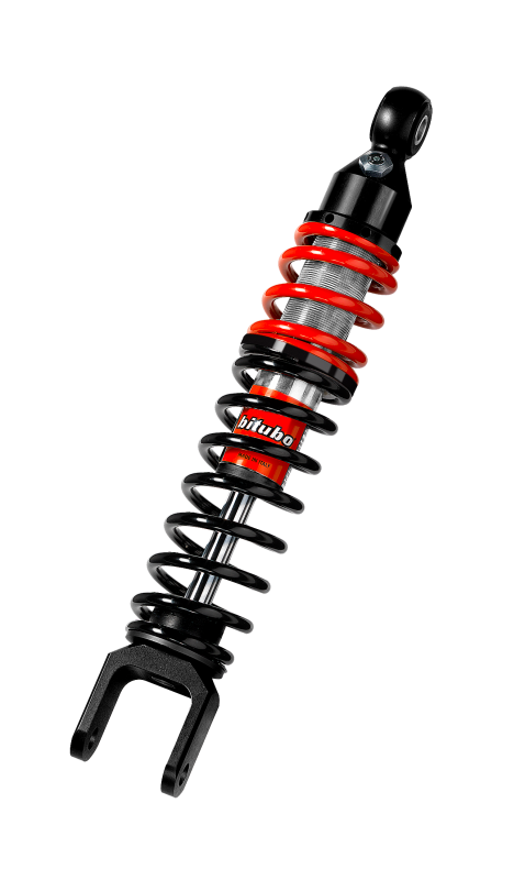 Bitubo Suspension Bitubo YXB0 Monoshock Rear Adjustable: Spring Preload, Red And Black Springs SC132YXB01