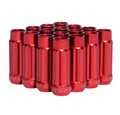 BLOX Racing 12-Sided P17 Tuner Lug Nuts 12x1.25 - Red Steel - Set of 16 BXAC-00144-RD