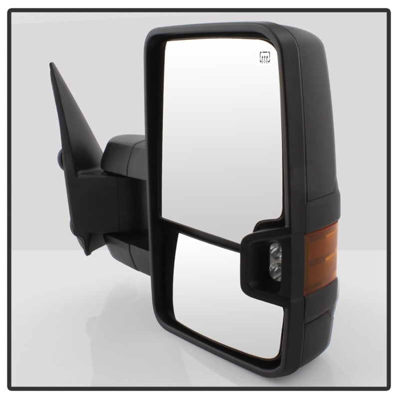 SPYDER xTune Chevy Silverado 99-02 G2 Heated Amber LED Signal Telescoping Mirrors MIR-CS99S-G2-PWH-AM-SET 9936678