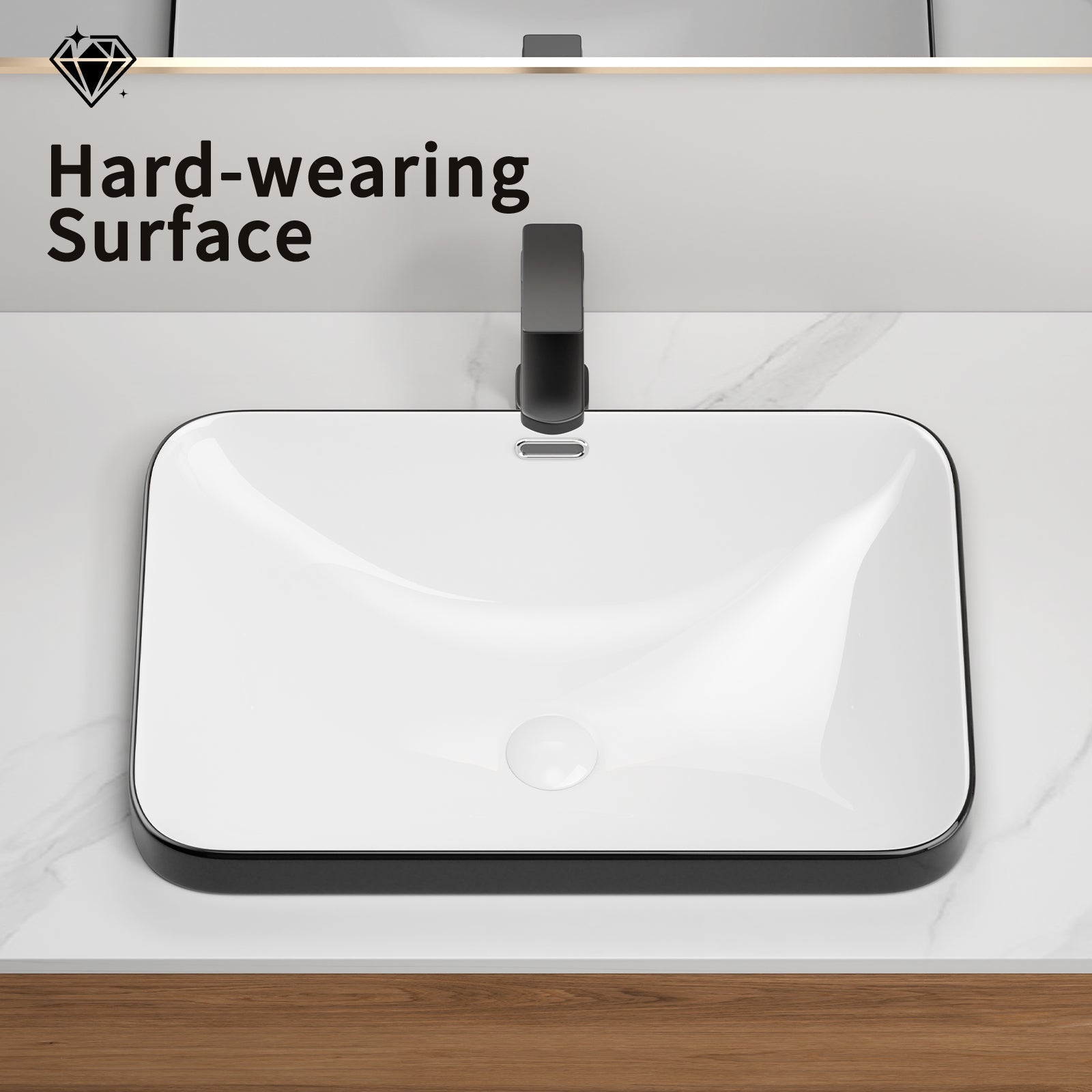 Ceramic Undermount Bathroom Sink