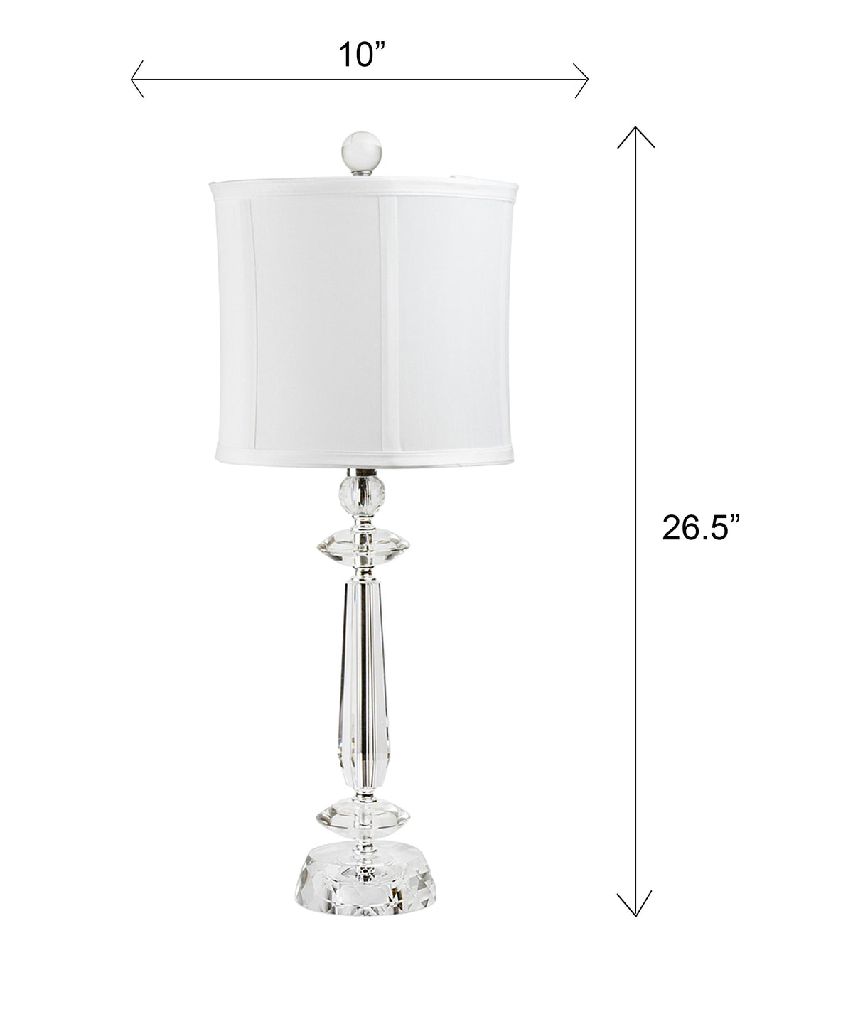 Karat 25.5" Contemporary Crystal Table Lamp
