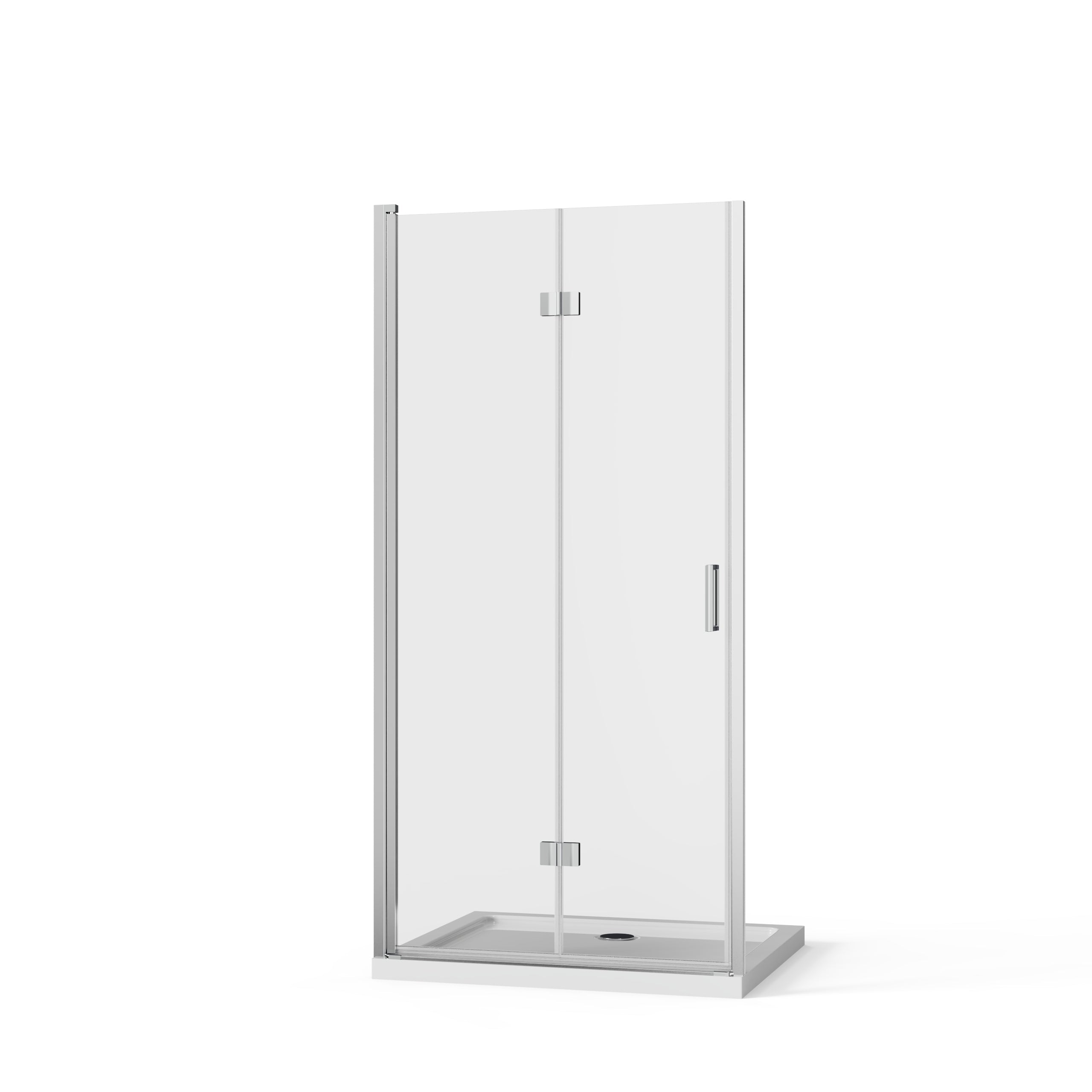 Goodyo 36"x 72" Bifold Frameless Glass Shower Door