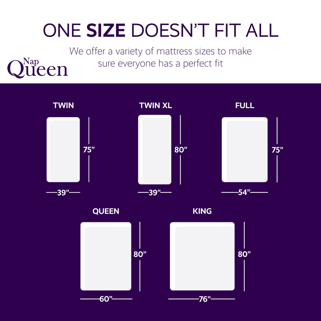 NapQueen 12 Inch Full Size Memory Foam Mattress