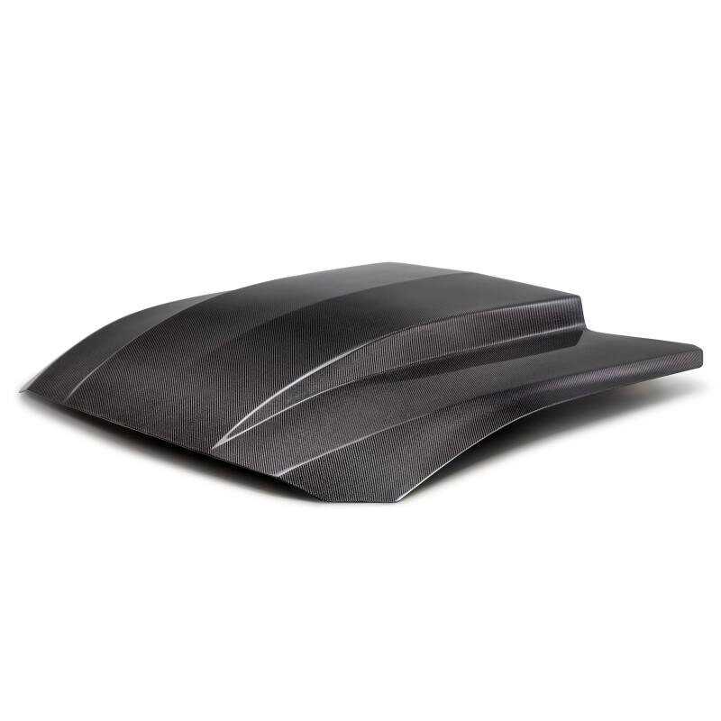 Anderson Composites 2024 Ford Mustang Type-CJ Double-Sided Carbon Fiber Cowl Hood AC-HD24FDMU-CJ-DS
