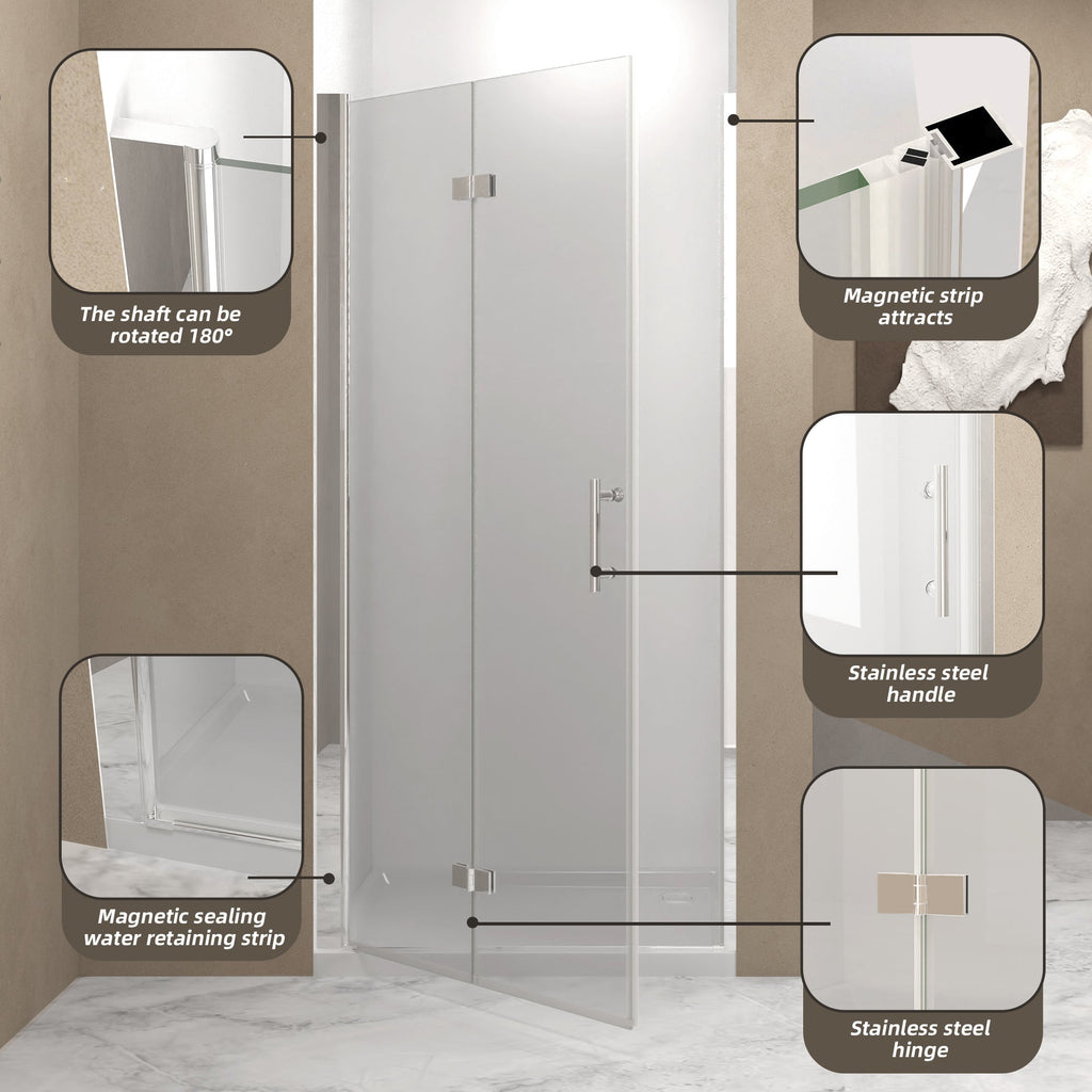 31-30"x 72" Bifold Shower Door