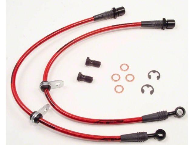 Agency Power Front Steel Braided Brake Lines - 02-05 Subaru WRX