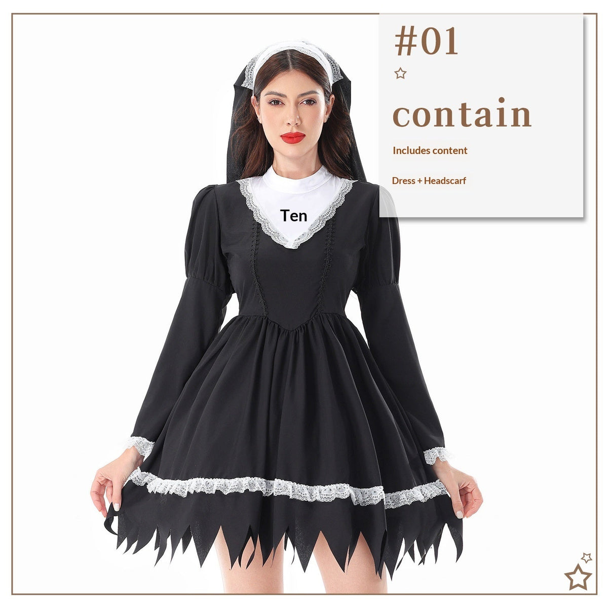 Halloween Vampire Dark Gothic Ghost Dress For Women