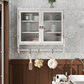24.8" Vintage Double Door Wall Cabinet