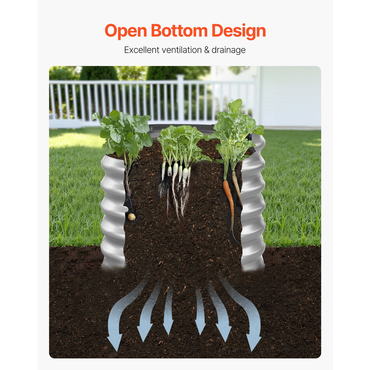 Metal Raised Garden Bed, 4 x 2 x 2 ft
