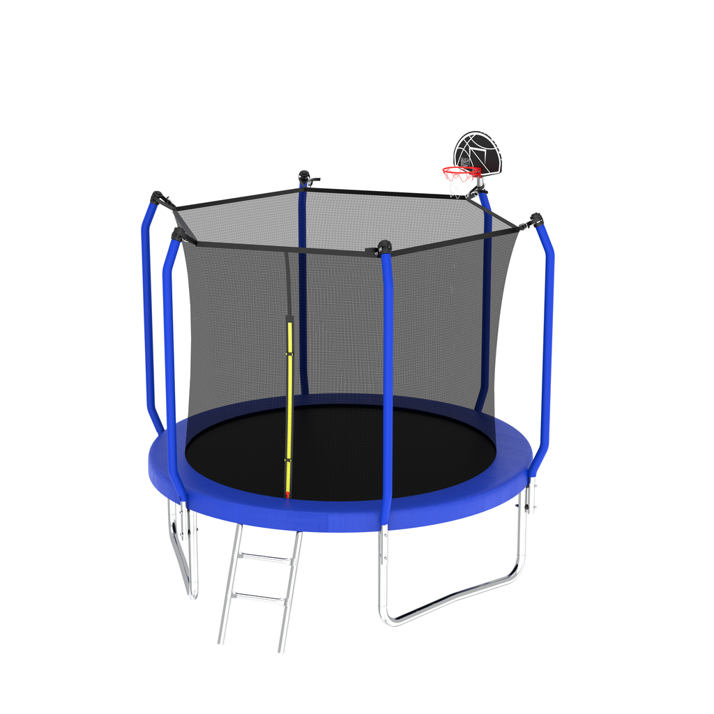 8FT Trampoline with Basketball Hoop