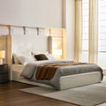 Carmen Upholstered Wingback Bed - California King