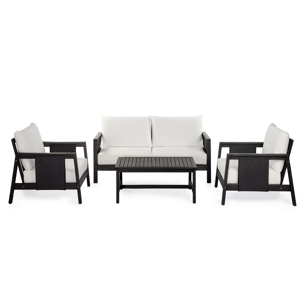 4-Pieces Outdoor Sofa Set with Cushions
