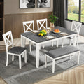 6-Piece Dining Table Set with Bench