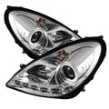 Spyder Mercedes Benz SLK 05-10 Projector Xenon/HID Model- DRL Chrm PRO-YD-MBSLK05-HID-DRL-C 5014993