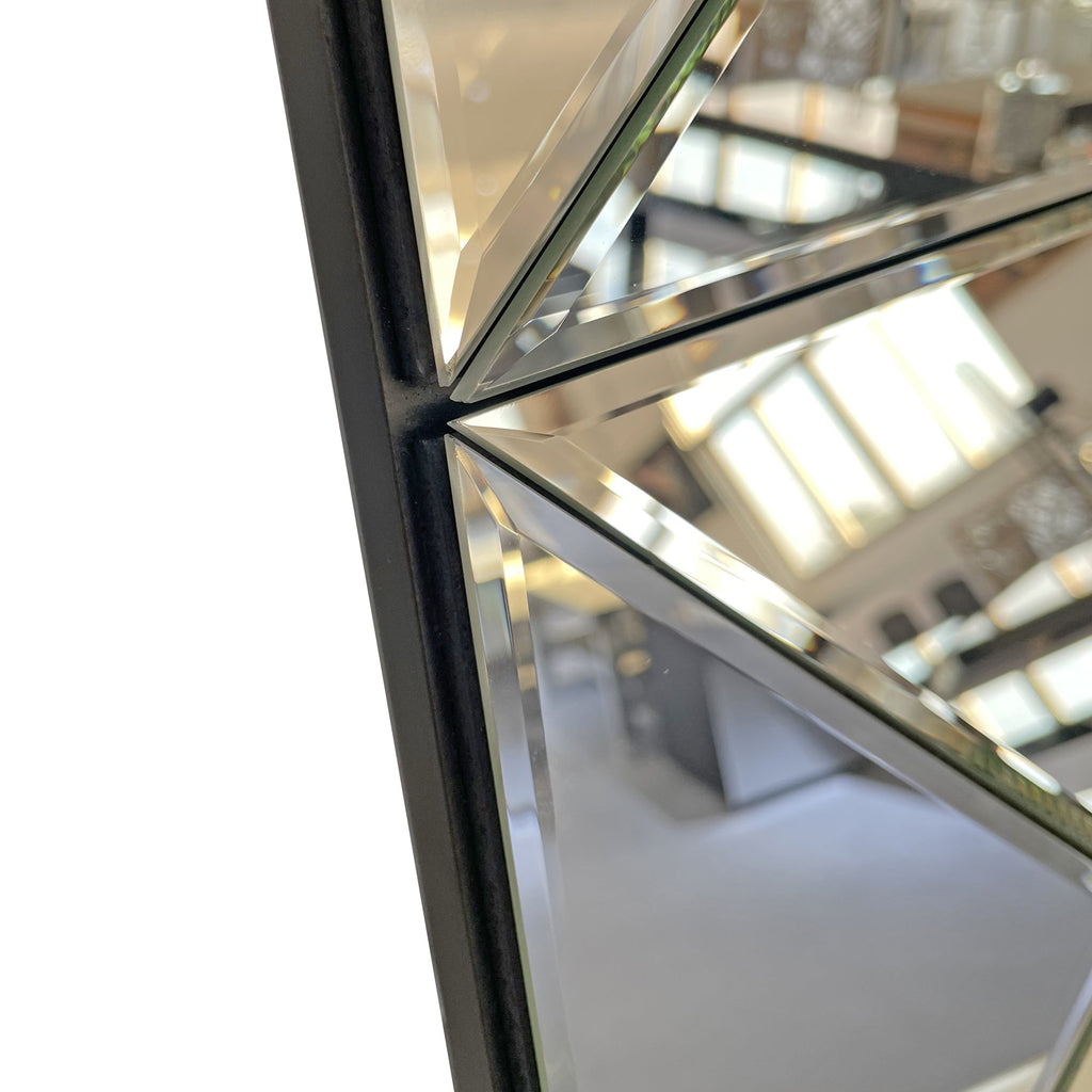 3D Mirror Wall Decor - Beveled Glass Large Square Wall Mirror