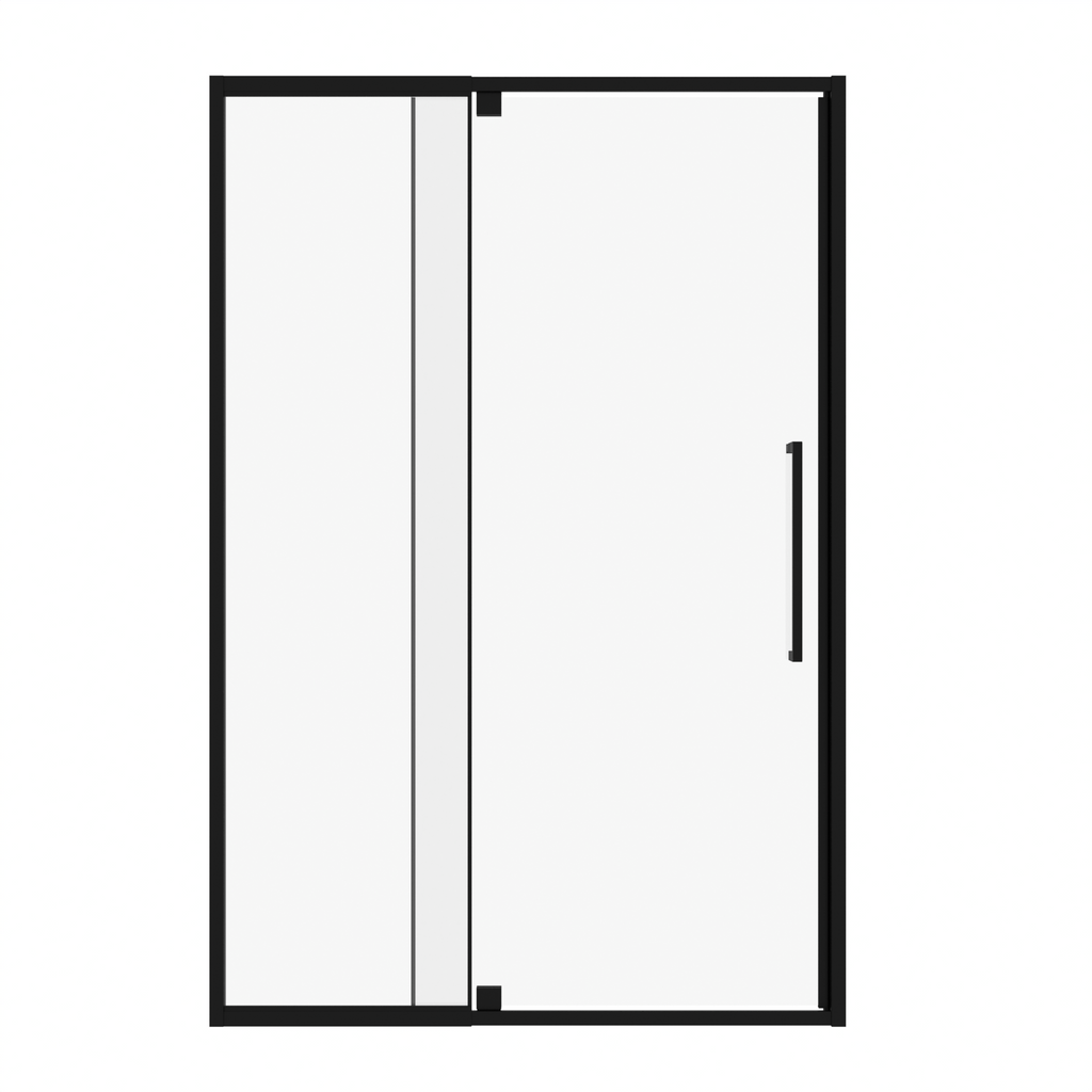 Semi-Frameless Pivot Hinged Glass Shower Door