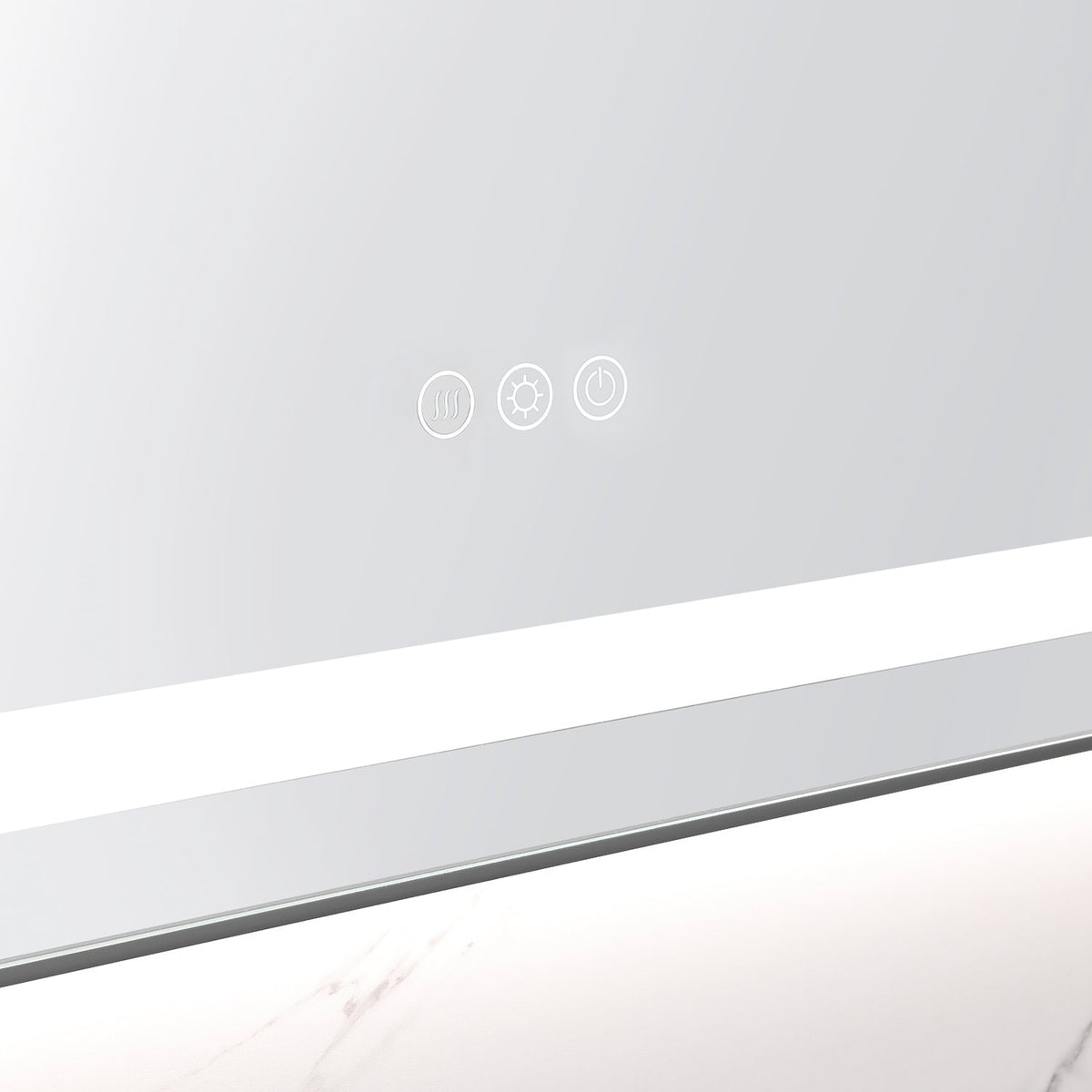 40 x 24 Inch LED Bathroom Mirror with Front and Backlight