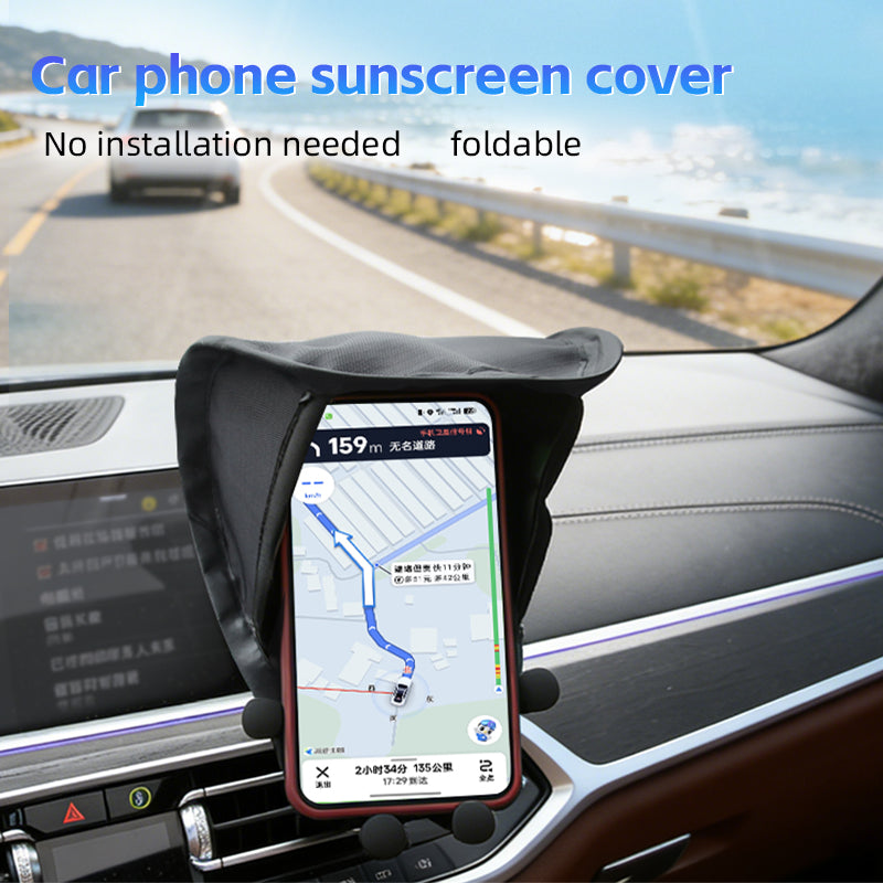 Car And Cell Phone Sun Shield Keeps In Car Units And Navigation Devices From Overheating Or Freezing Up