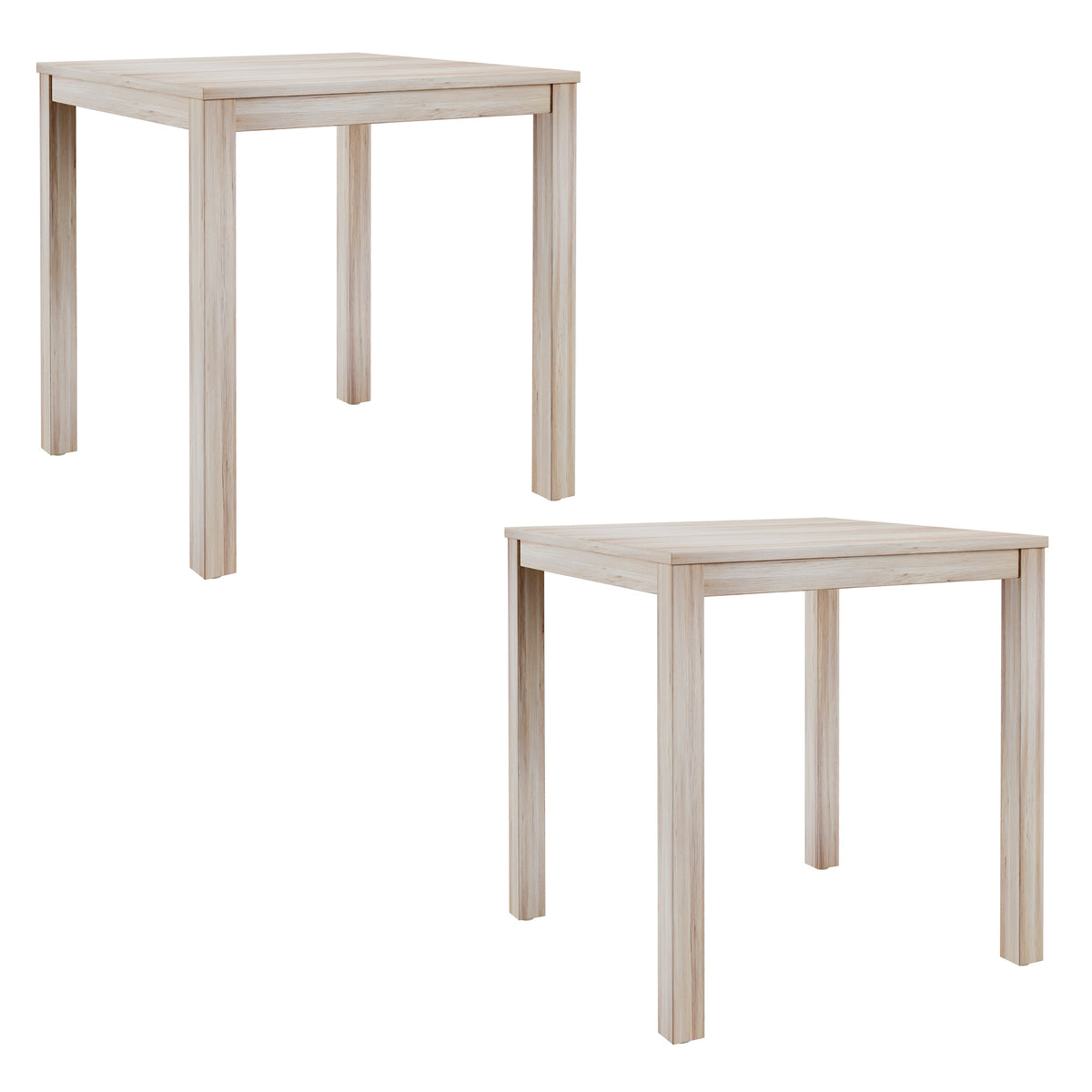 Beige End Tables, Set Of 2