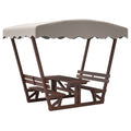 Outdoor Waterproof Solid Wood Picnic Table and Bench Set