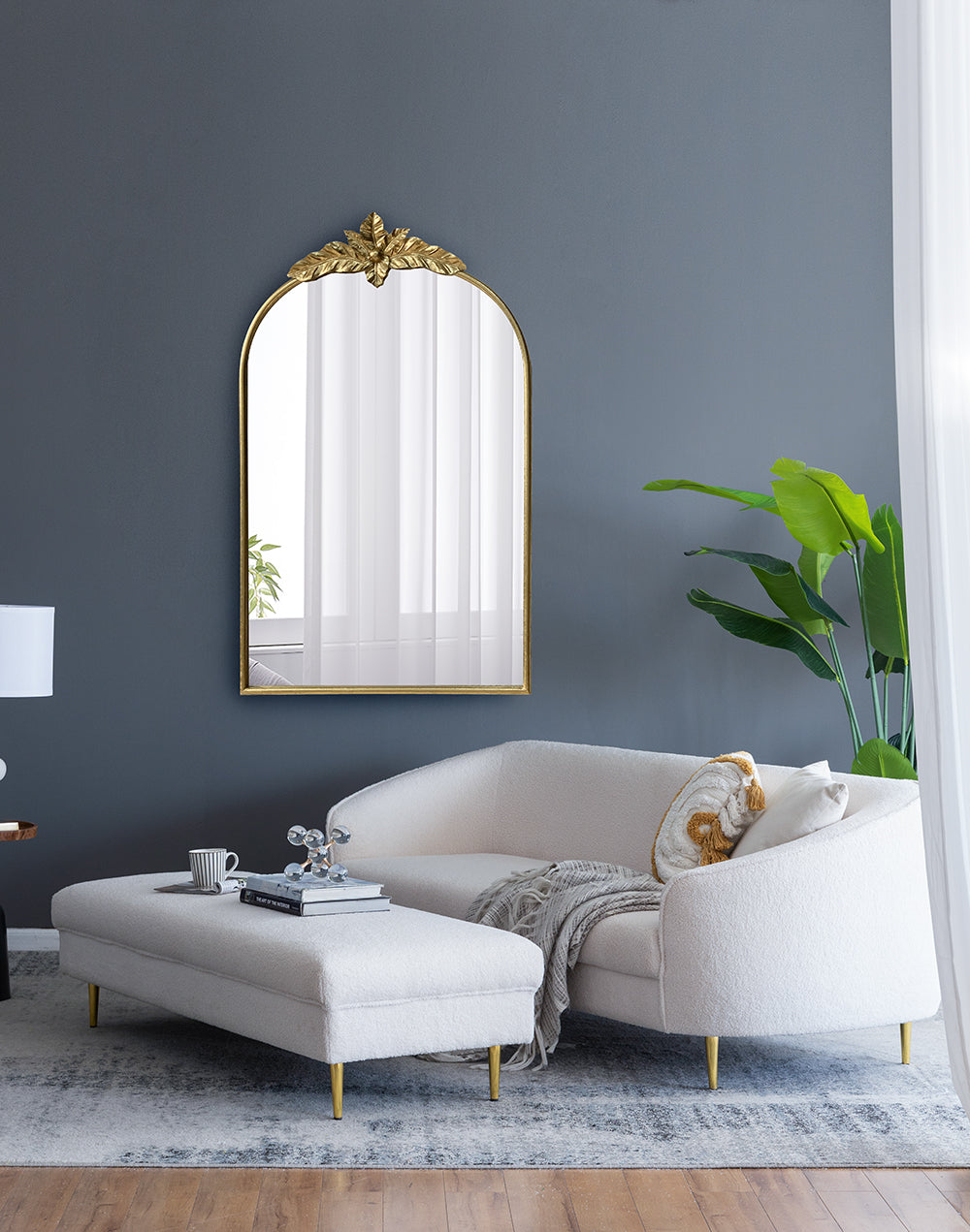 Full Length Mirror 70"x 31" - Wall-Mounted with Faux Wooden Frame