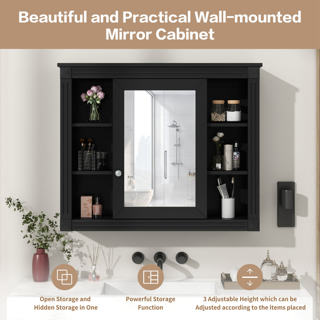 35'' x 28'' Wall Mounted Bathroom Storage Cabinet