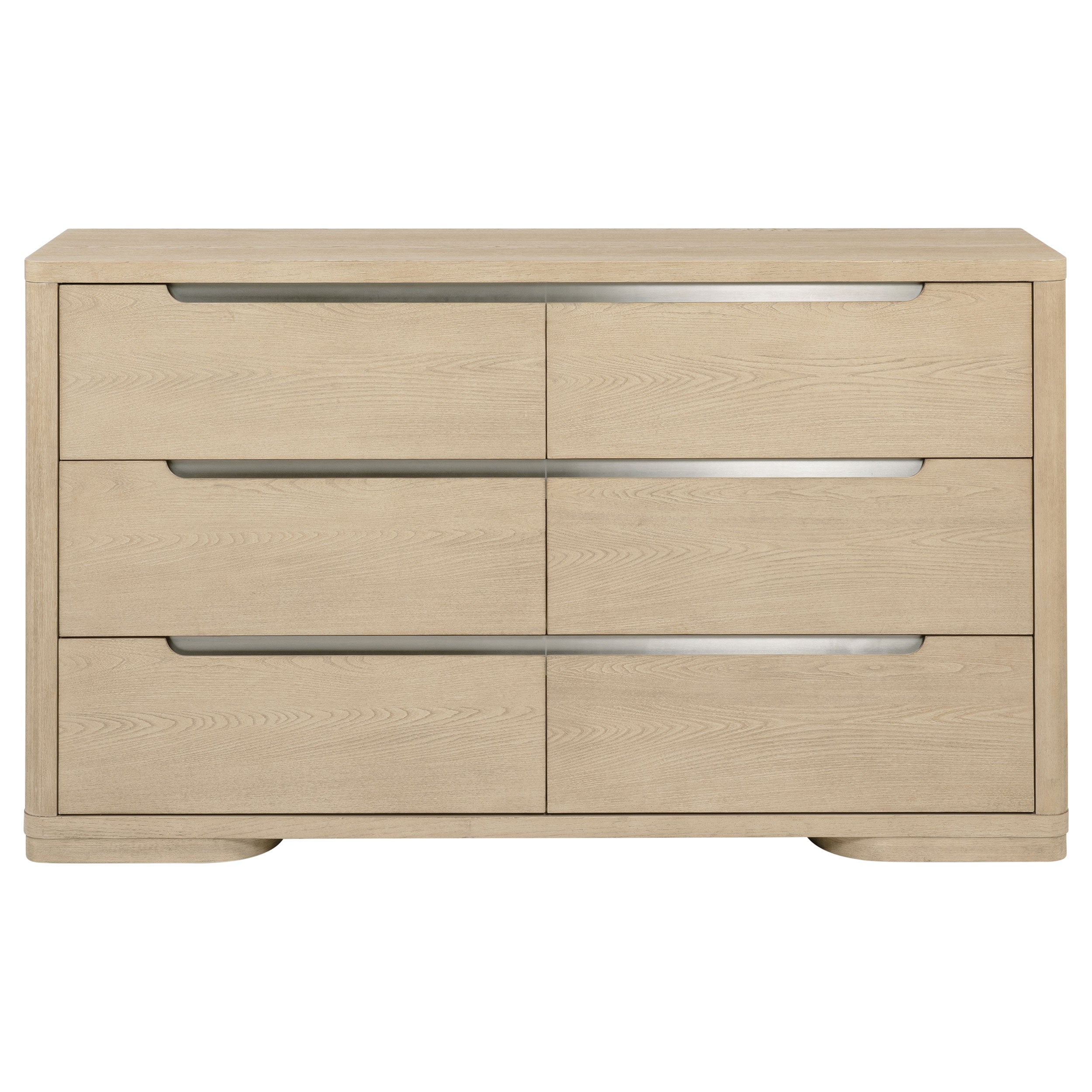 Mirador Light Elm 6-Drawer Bedroom Dresser