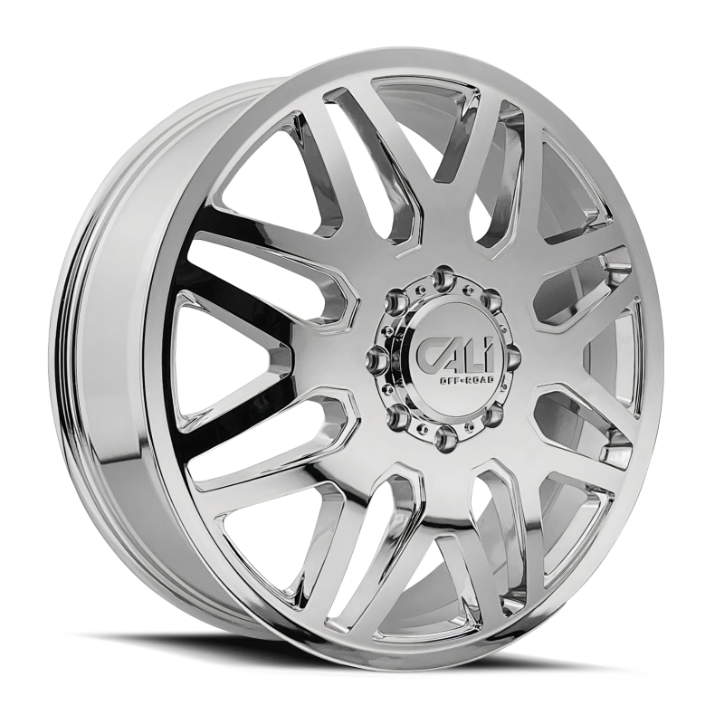 Cali Off-Road 9115D Invader Dually 24x8.25 / 8x200 BP / 115mm Offset / 142mm Hub Chrome Wheel 9115D-24877CF115