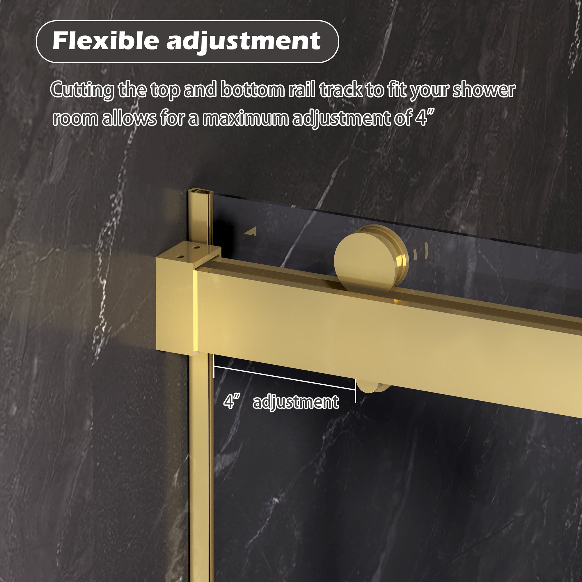 Frameless Dual Sliding Shower Door