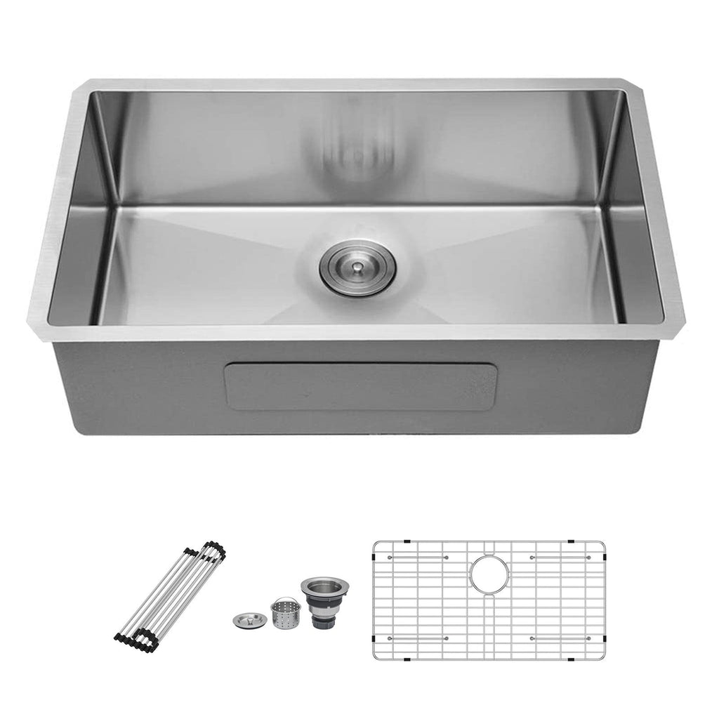33 Inch Undermount Sink - Stainless Steel Kitchen Sink